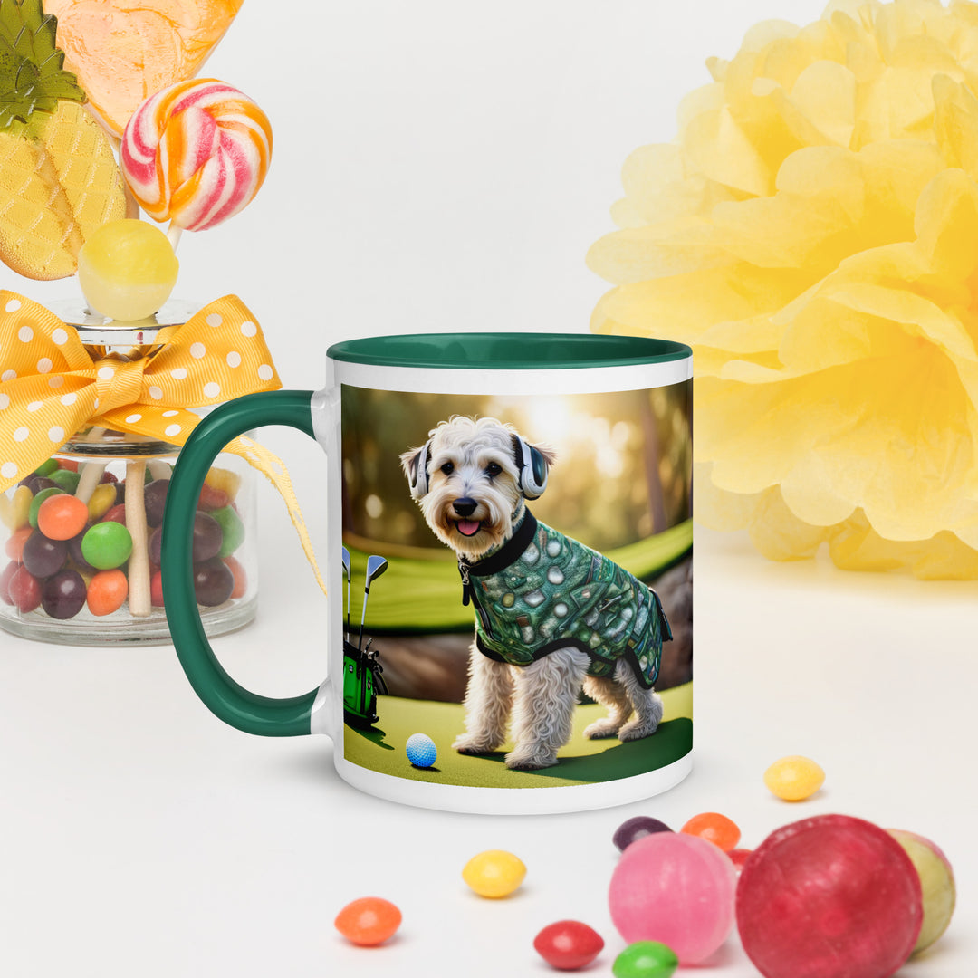 Schnoodle Golfer- Mug with Color Inside v5