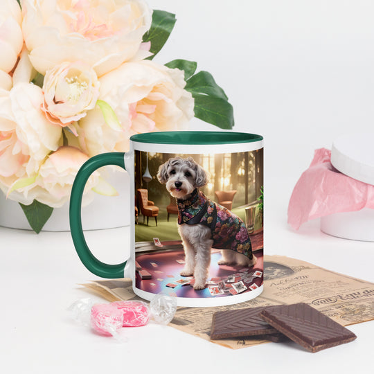 Schnoodle Golfer- Mug with Color Inside v8