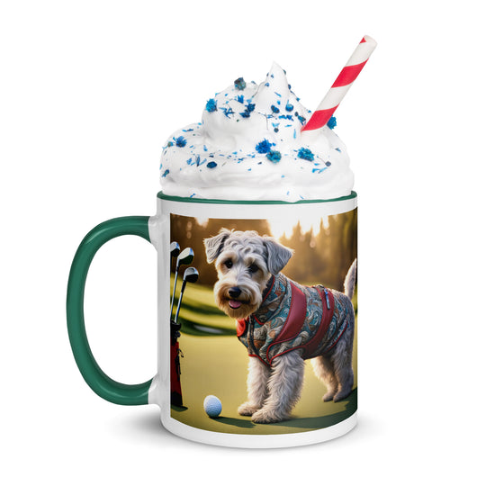 Schnoodle Golfer- Mug with Color Inside v10