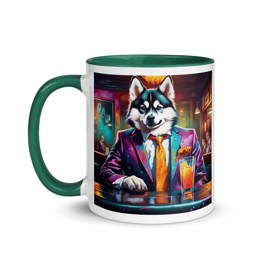 Pomsky General- Mug with Color Inside v6