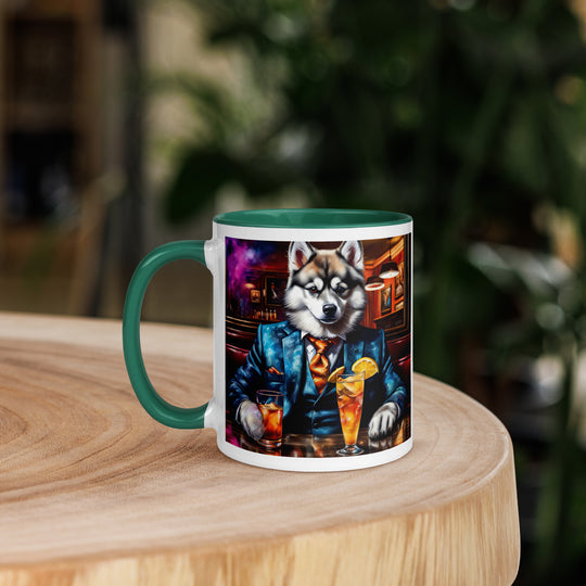 Pomsky General- Mug with Color Inside v13