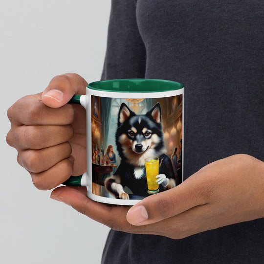 Pomsky General- Mug with Color Inside v14