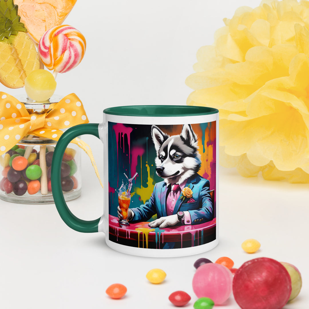 Pomsky General- Mug with Color Inside v7
