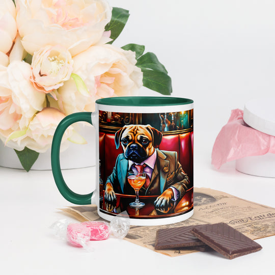 Puggle General- Mug with Color Inside v8