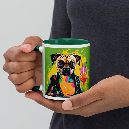 Puggle General- Mug with Color Inside v10