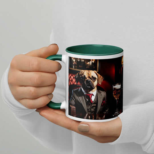 Puggle General- Mug with Color Inside v12