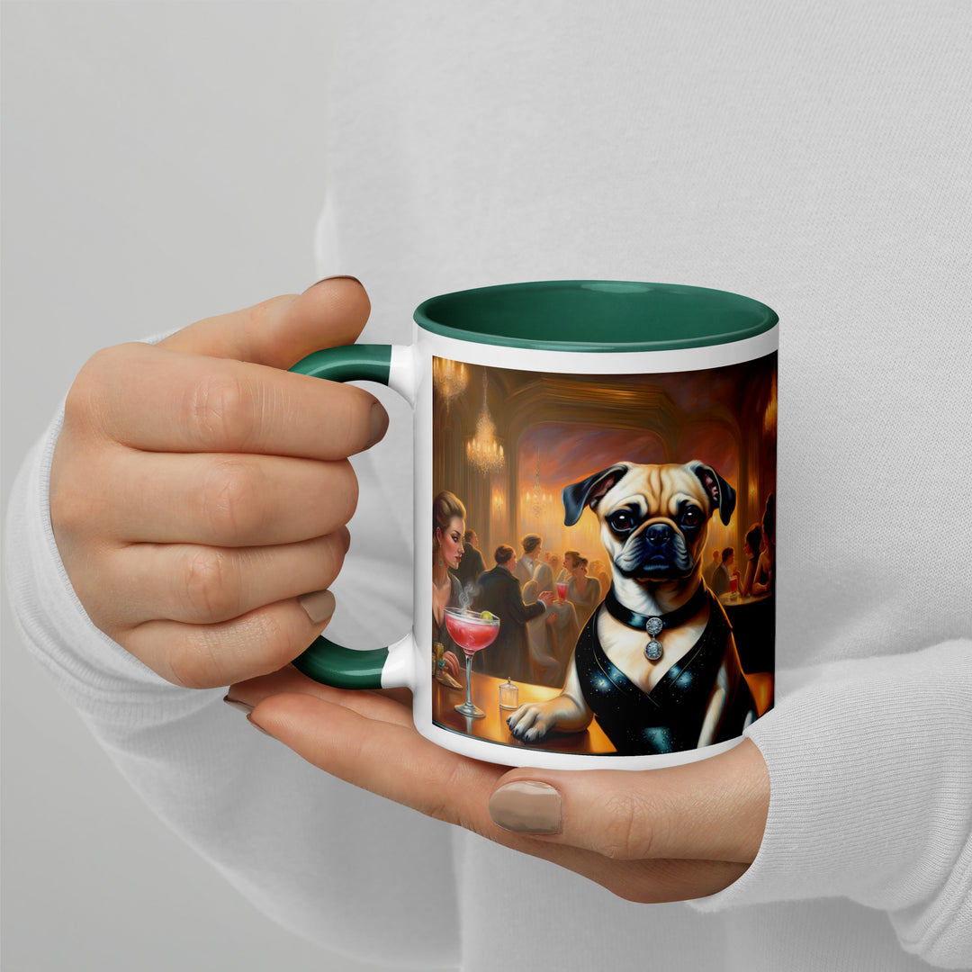 Puggle General- Mug with Color Inside v19