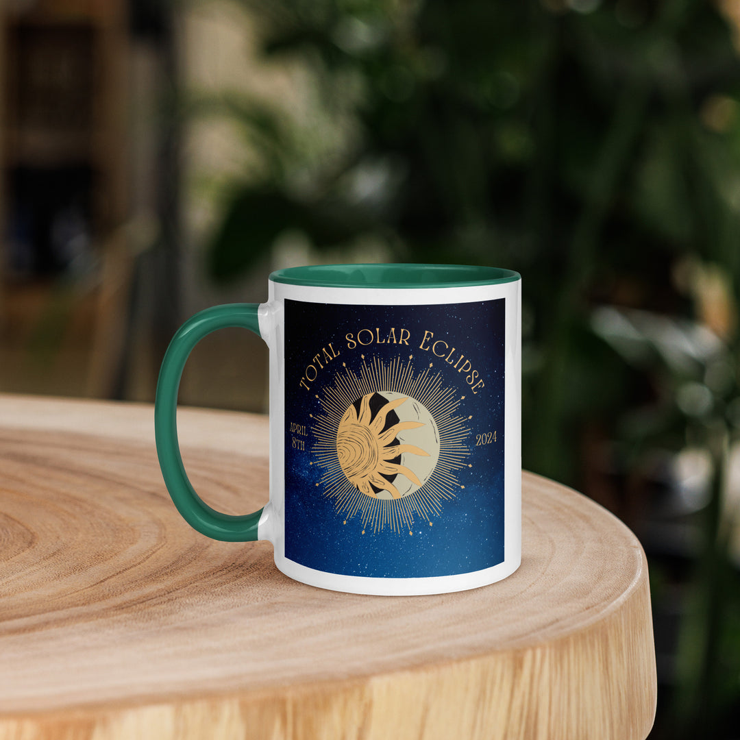 Australian Shepherd Eclipse- Mug with Color Inside v2