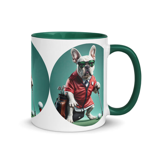 Mug with Color Inside-French Bulldog V4