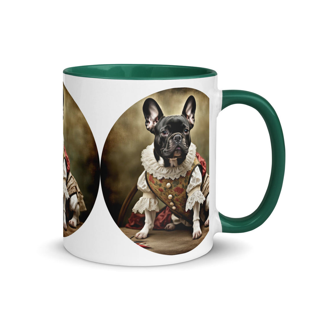 Mug with Color Inside-French Bulldog V8