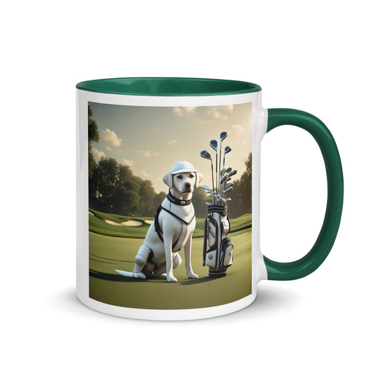 Mug with Color Inside-Labrador Retriever Golfer V5