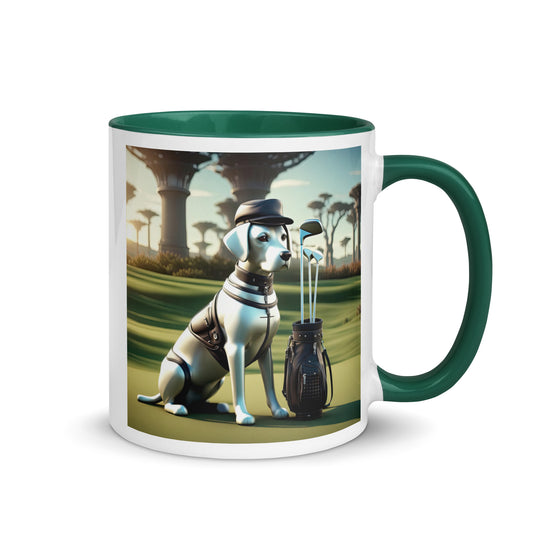 Mug with Color Inside-Labrador Retriever Golfer V11