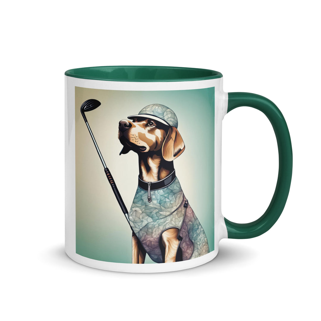 Mug with Color Inside-Labrador Retriever Golfer Labrador Retriever Golfer V18