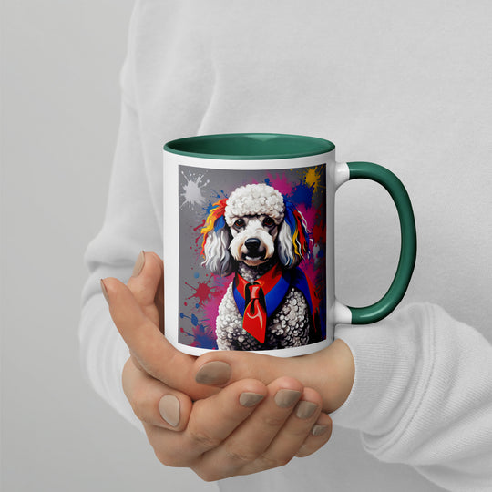 Poodle- Mug with Color Inside v4