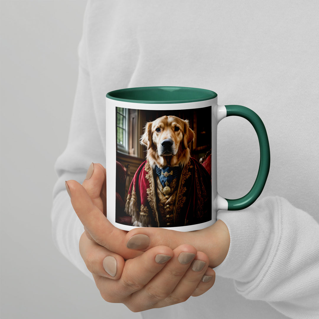 Golden Retriever- Mug with Color Inside V3