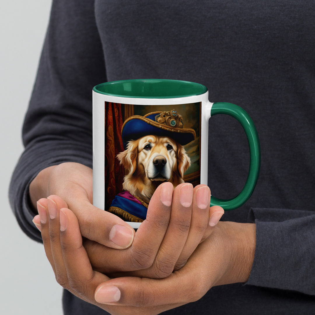 Golden Retriever- Mug with Color Inside V5