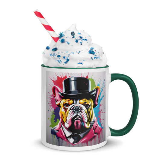 Bulldog- Mug with Color Inside v2