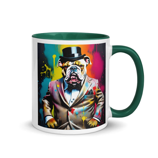 Bulldog- Mug with Color Inside v4