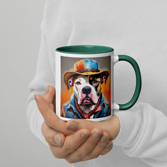 American Bulldog- Mug with Color Inside