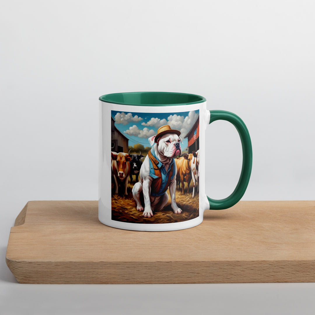 American Bulldog- Mug with Color Inside v2