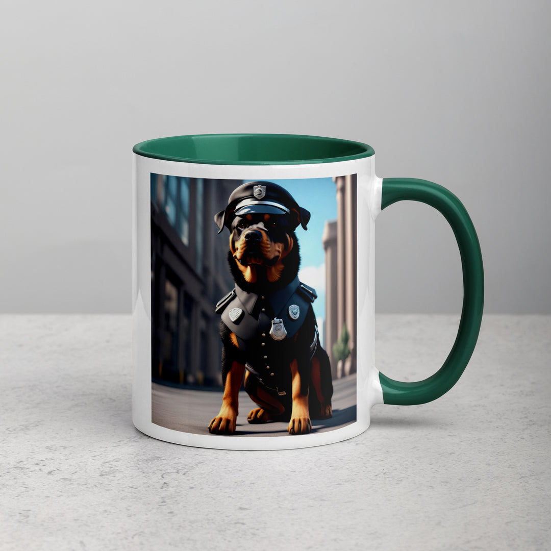 Rottweiler- Mug with Color Inside v3