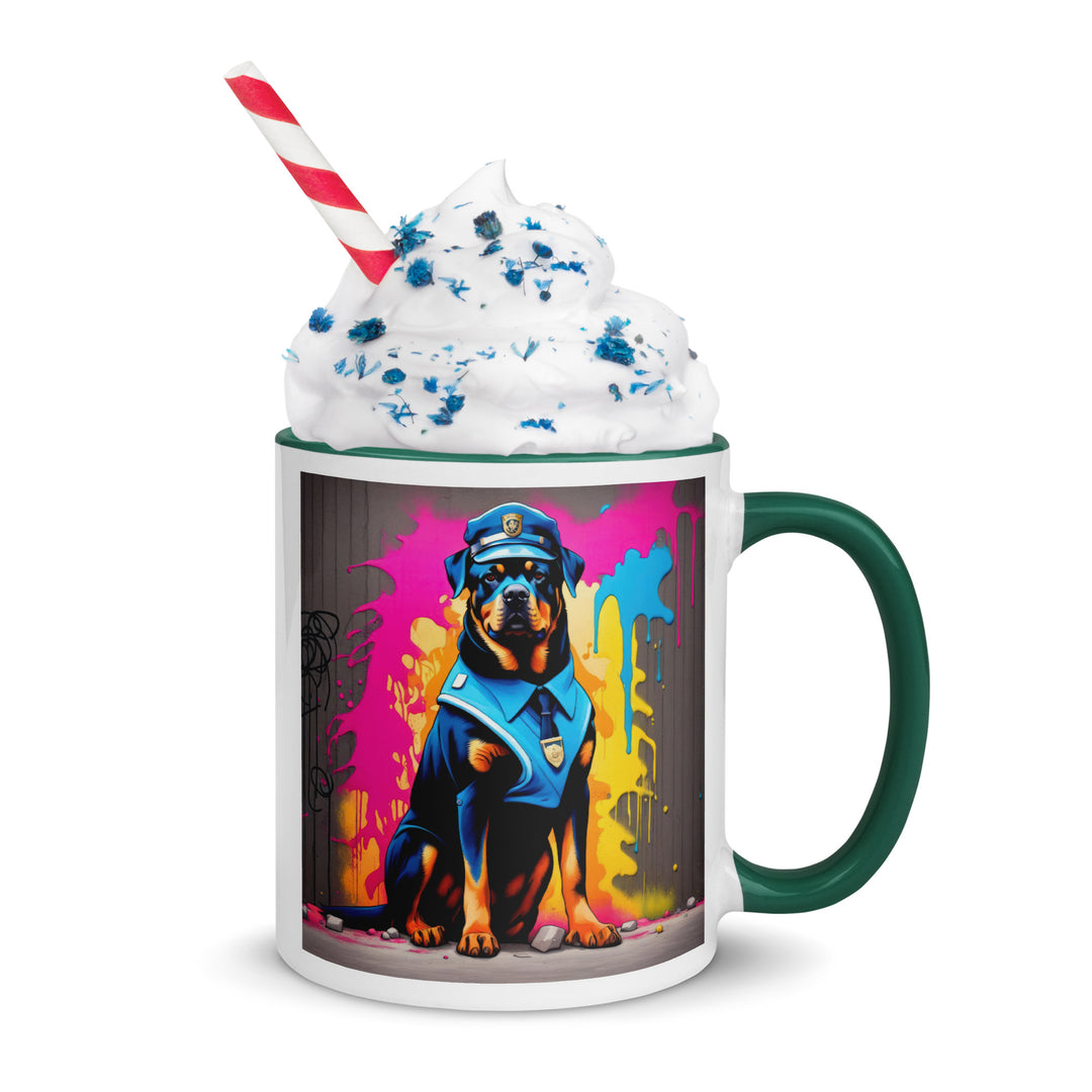 Rottweiler- Mug with Color Inside v5