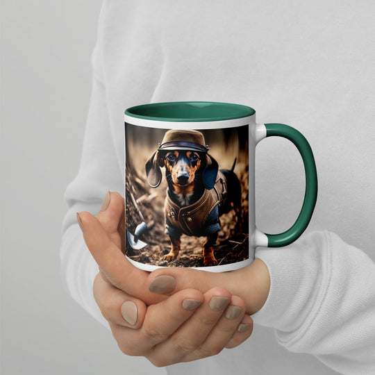 Dachshund- Mug with Color Inside