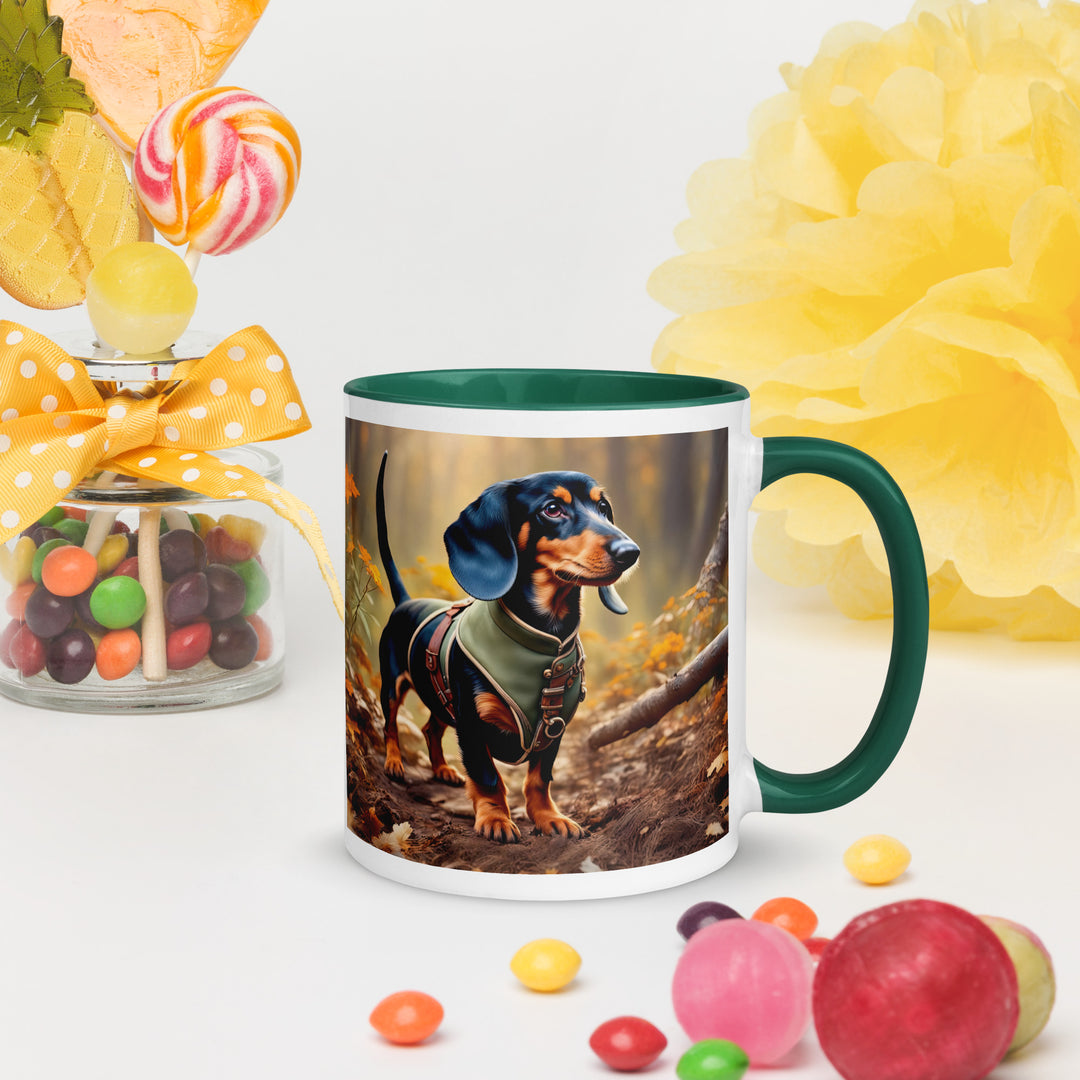 Dachshund- Mug with Color Inside v3