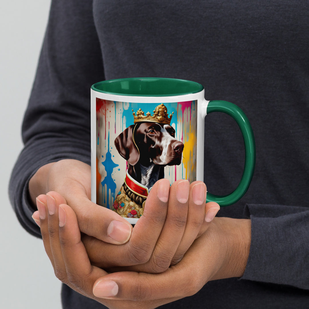 German Shorthaired Pointer- Mug with Color Inside