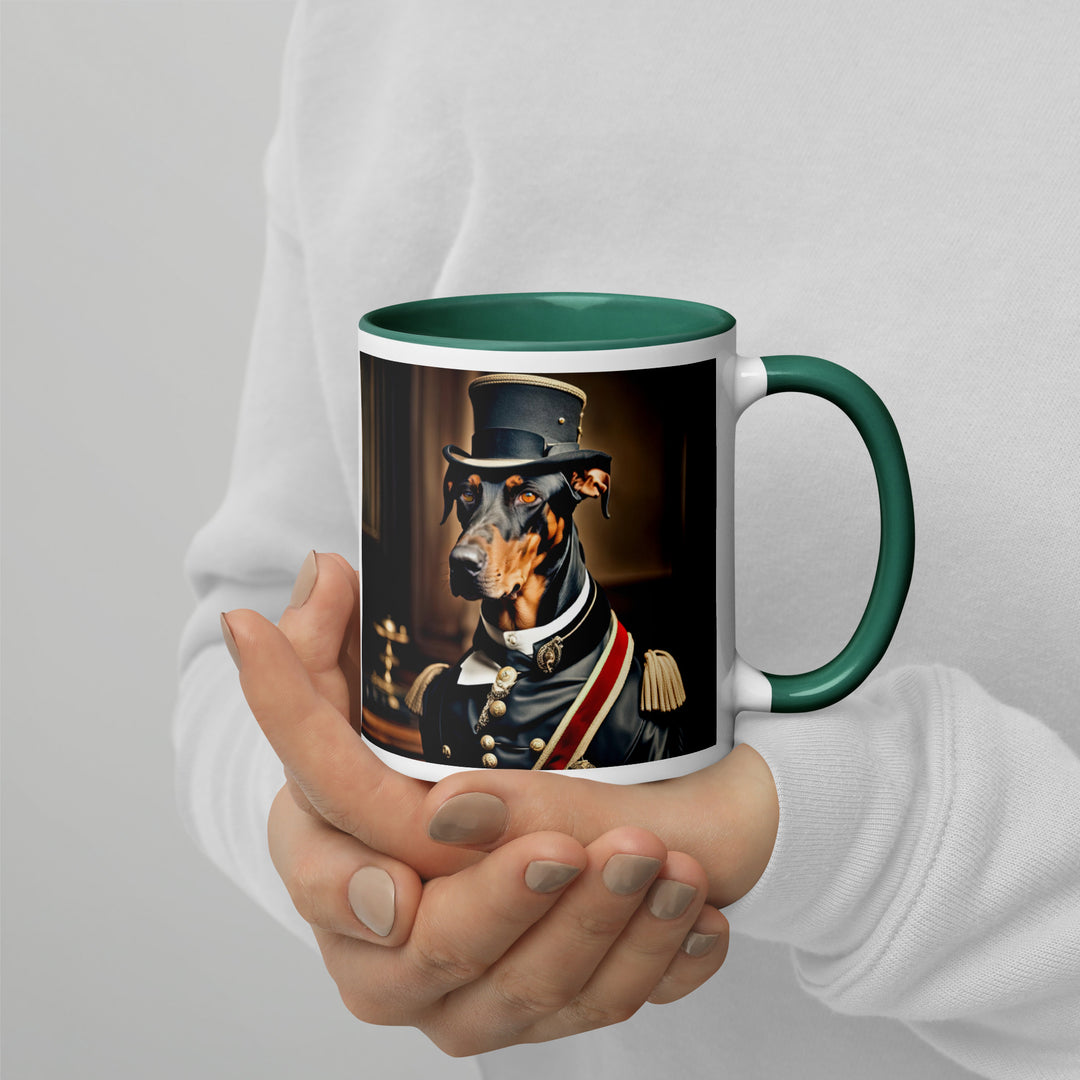 Doberman Pinscher- Mug with Color Inside v2