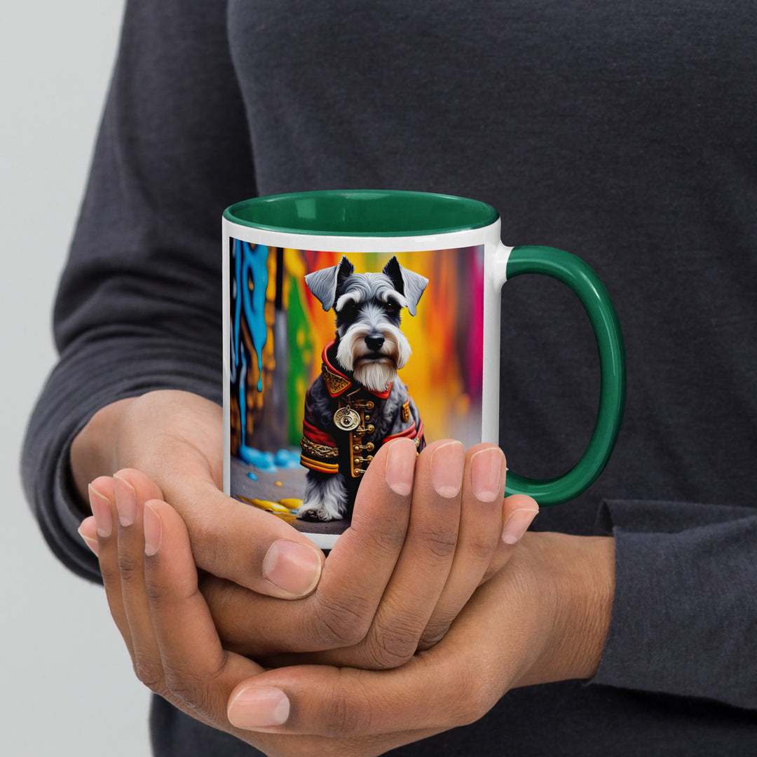 Miniature Schnauzer- Mug with Color Inside v2