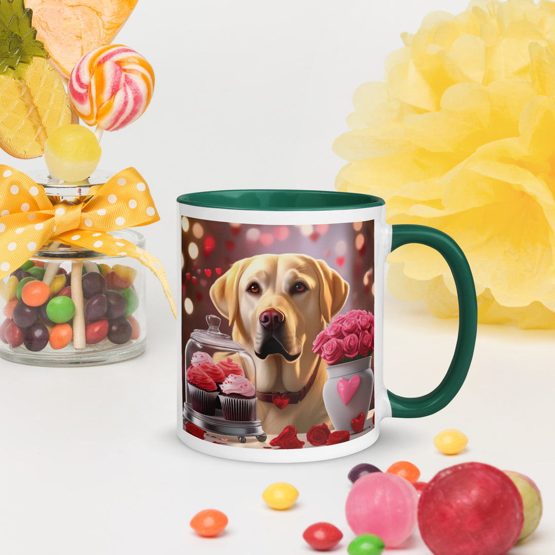 Labrador Retriever Romantic- Mug with Color Inside v2