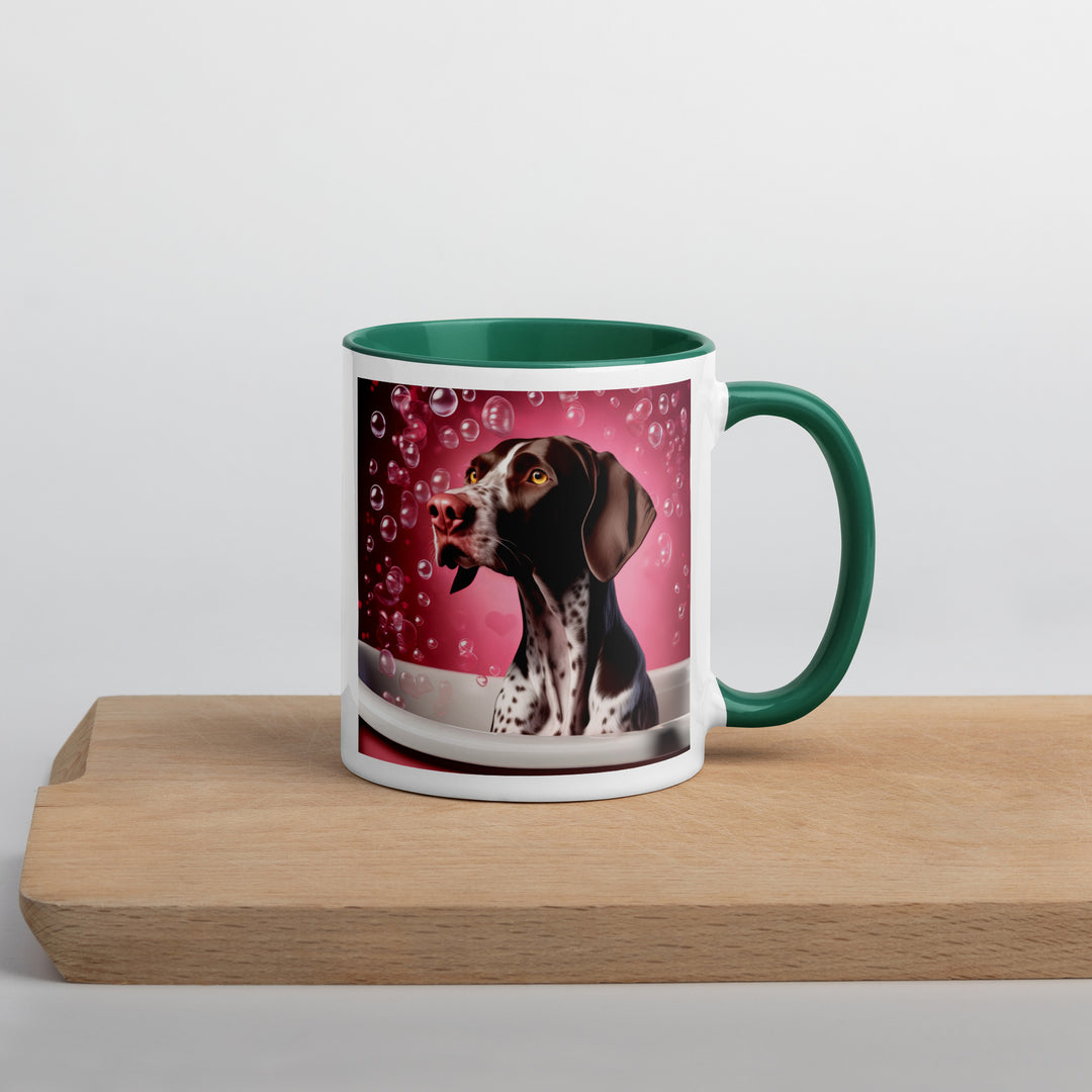 German Shorthaired Pointer Romantic- Mug with Color Inside v3