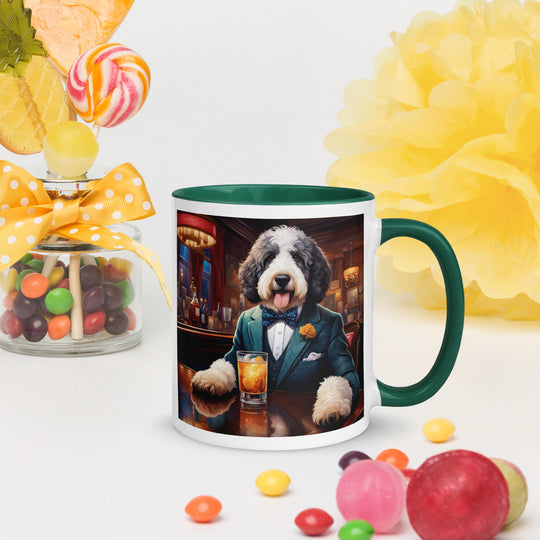 Bernedoodle General- Mug with Color Inside v9