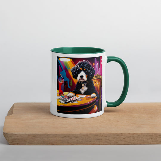 Bernedoodle General- Mug with Color Inside v14