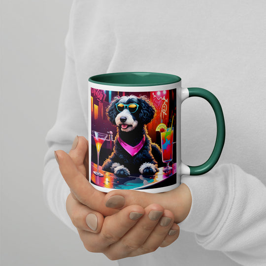 Bernedoodle General- Mug with Color Inside v17