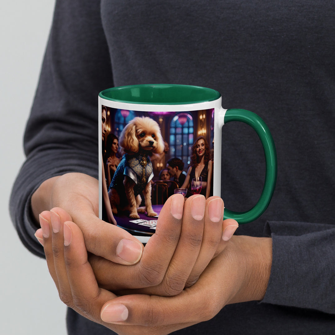 Cavapoo General- Mug with Color Inside v13