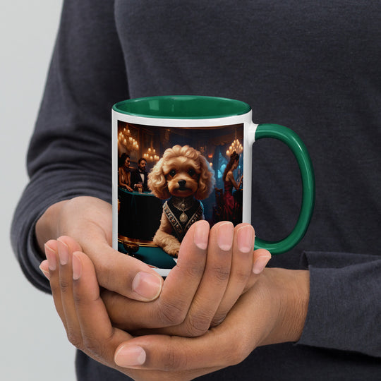 Cavapoo General- Mug with Color Inside v15