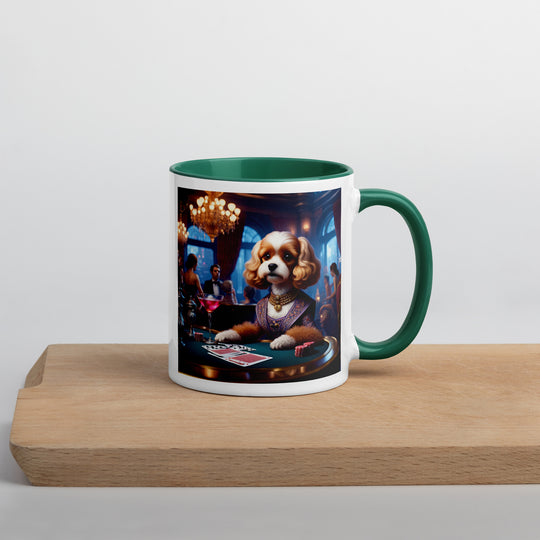 Cavapoo General- Mug with Color Inside v18