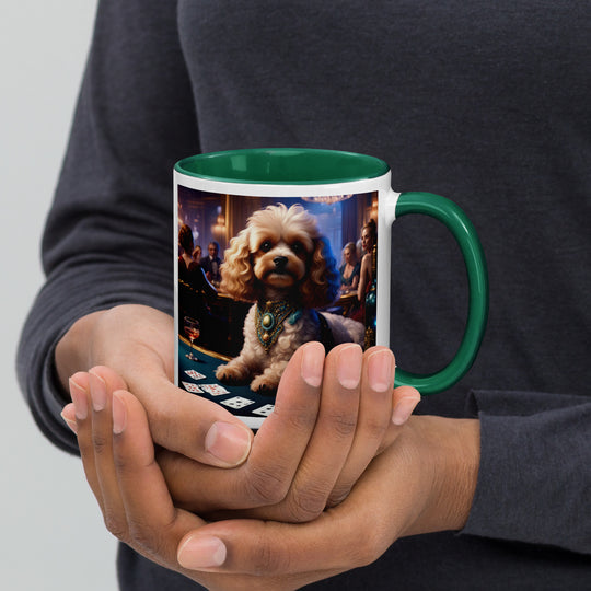 Cavapoo General- Mug with Color Inside v20