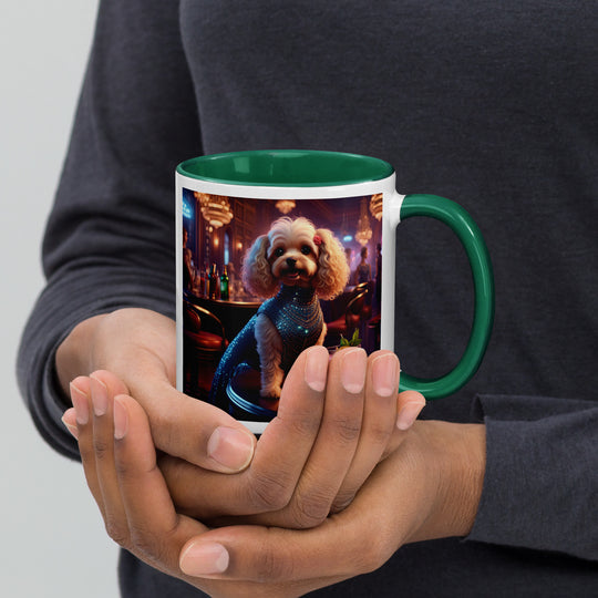 Cavapoo General- Mug with Color Inside v22