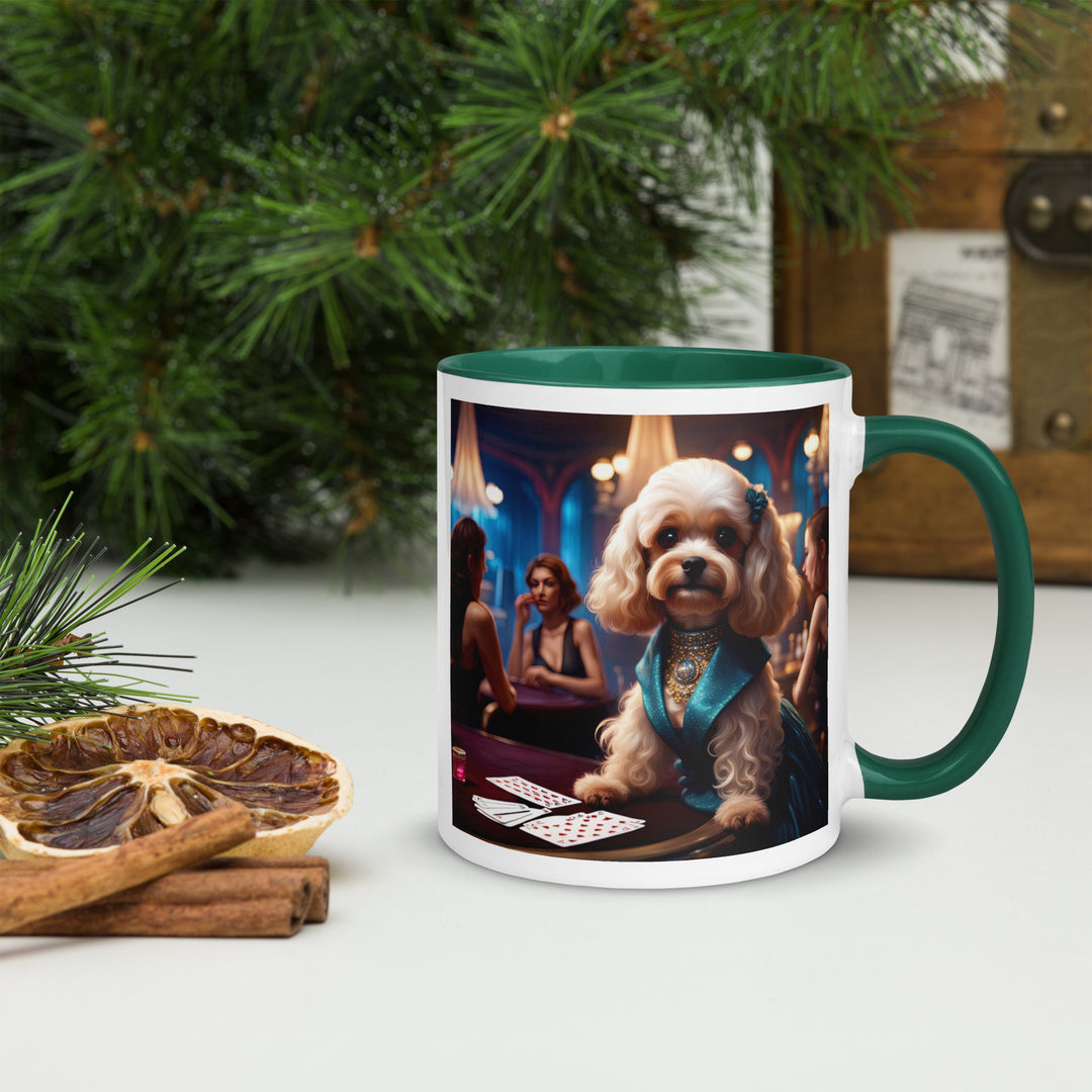 Cavapoo General- Mug with Color Inside v21