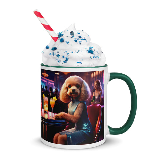 Cavapoo General- Mug with Color Inside v24