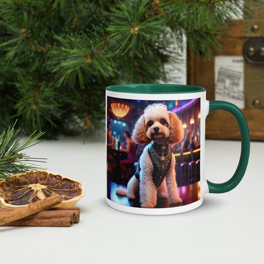 Cavapoo General- Mug with Color Inside v25