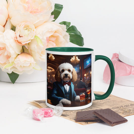 Cavapoo General- Mug with Color Inside v28