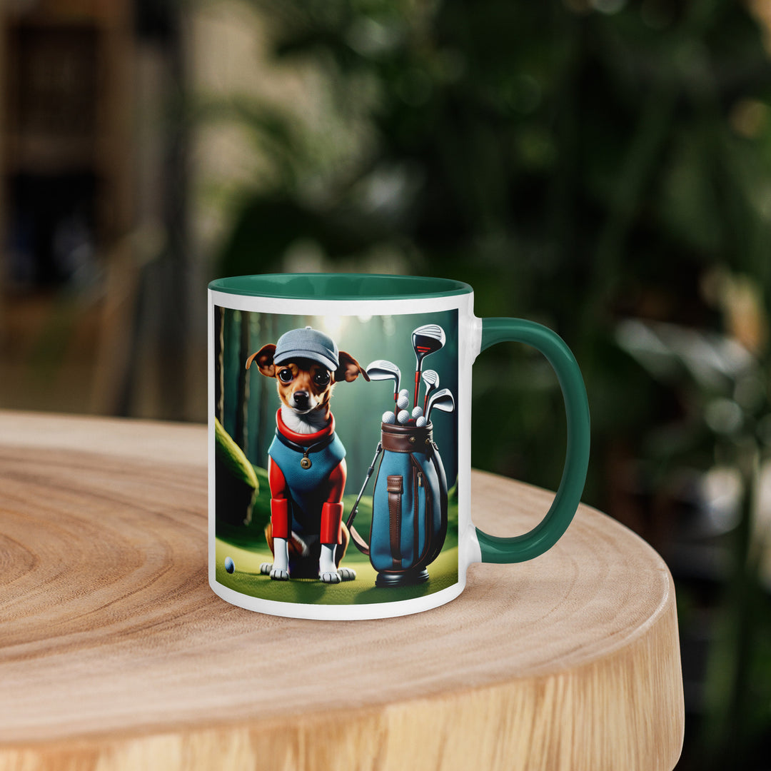 Chiweenie Golfer- Mug with Color Inside