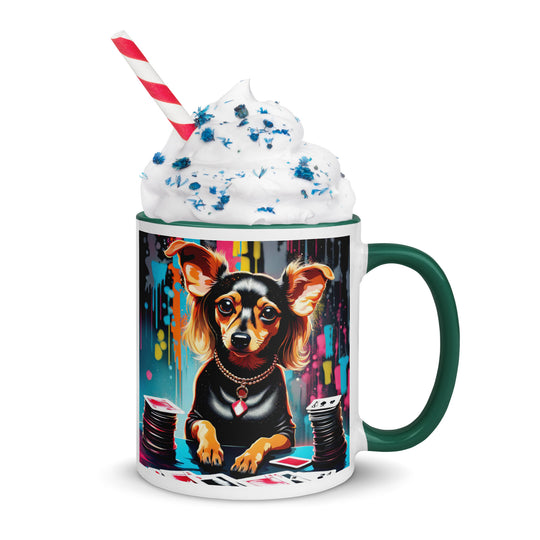 Chiweenie General- Mug with Color Inside v9