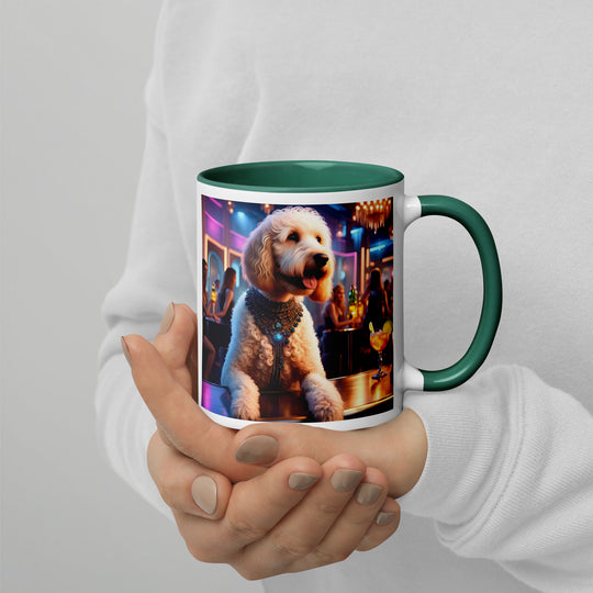 Goldendoodle- Mug with Color Inside v9