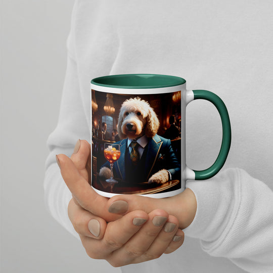 Goldendoodle- Mug with Color Inside v11