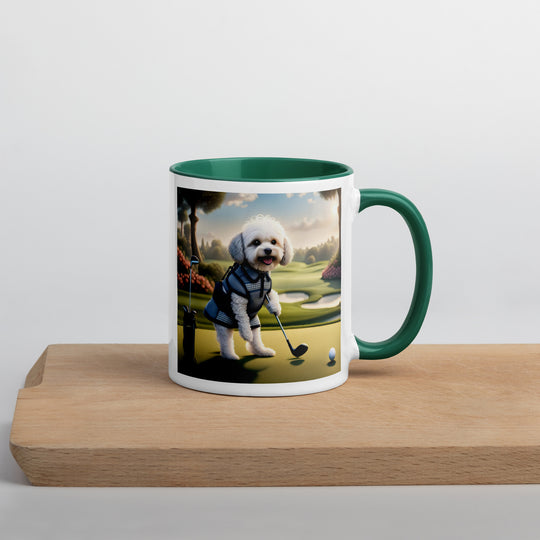 Maltipoo Golfer- Mug with Color Inside